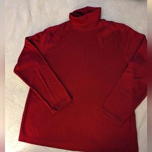 Basic Editions Cotton Poly Turtle Neck T- Shirt